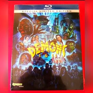 Synapse Films DEMONS I&II Blu-ray Special Limited DEMONI w/Inserts, SLIP (NEW)